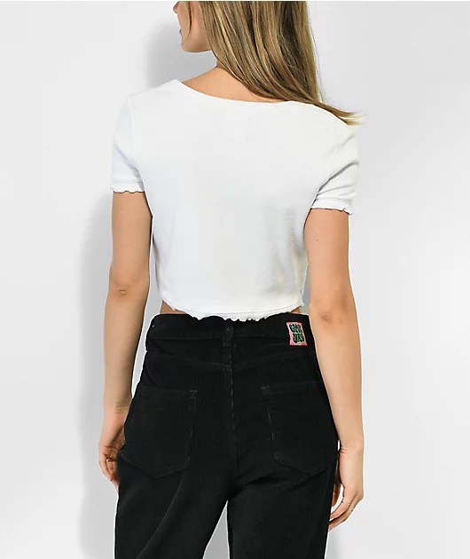 19208-a.lab-zowie-white-tie-front-crop-top-2.webp A.LAB Zowie White Tie Front Crop Top