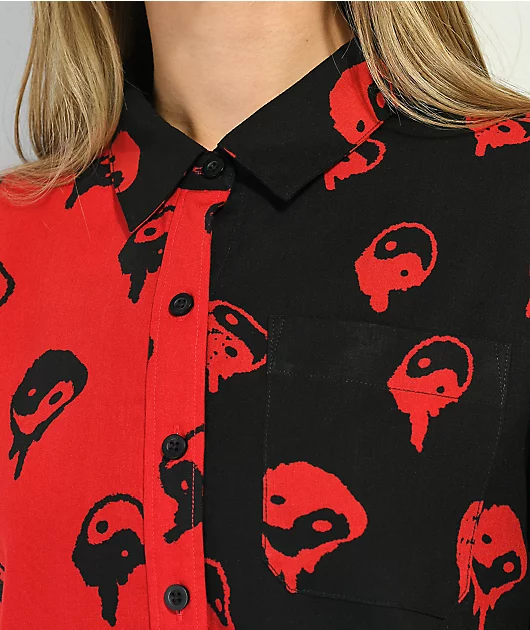 19375-empyre-joana-yin-yang-black-red-short-sleeve-button-up-shirt-4.webp Empyre Joana Yin Yang Black & Red Short Sleeve Button Up Shirt