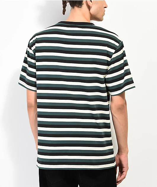 Empyre Good Sport Green, Black, & Tan Stripe T-Shirt