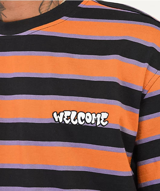 19770-welcome-cooper-black-purple-orange-stripe-t-shirt-3.webp Welcome Cooper Black, Purple, & Orange Stripe T-Shirt