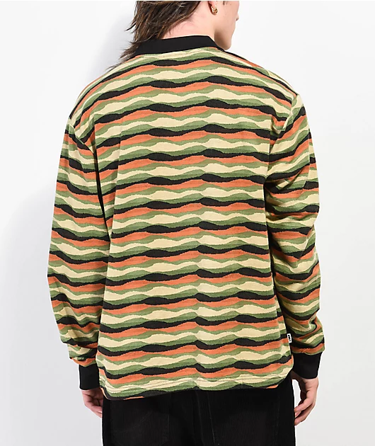 20470-obey-monaco-jacquard-black-multi-long-sleeve-polo-shirt-2.webp Obey Monaco Jacquard Black Multi Long Sleeve Polo Shirt