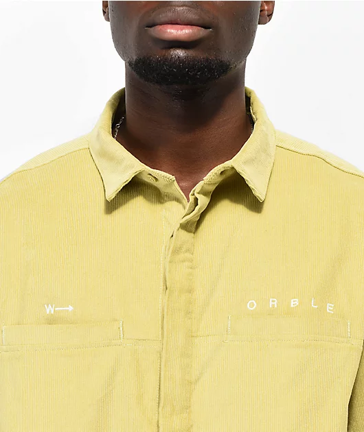 20791-worble-green-corduroy-short-sleeve-button-up-shirt-3.webp WORBLE Green Corduroy Short Sleeve Button Up Shirt