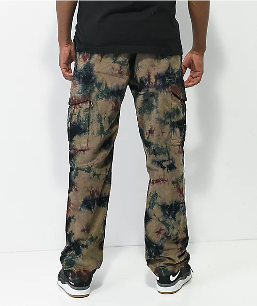 DGK O.G.S Green Tie Dye Camo Cargo Pants