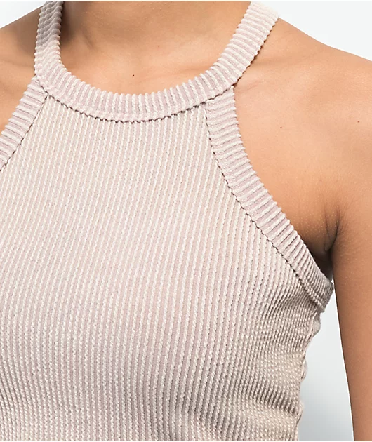 21758-spicychix-high-neck-beige-crop-tank-top-2.webp Spicychix High Neck Beige Crop Tank Top
