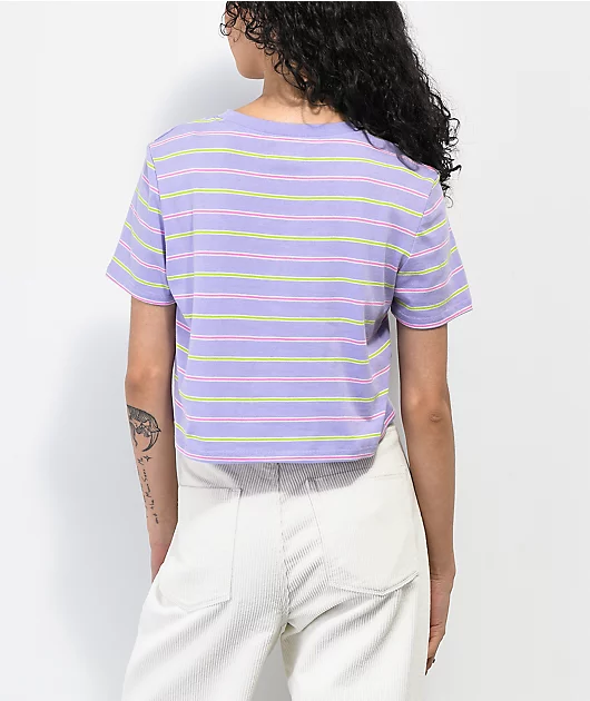 23251-a.lab-quinnie-purple-striped-tee-3.webp A.LAB Quinnie Purple Striped Tee