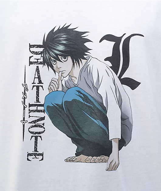 24074-death-note-chill-squat-white-t-shirt-2.webp Death Note Chill Squat White T-Shirt