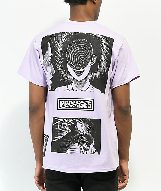 Broken Promises x Junji Ito The Scar Light Purple T-Shirt