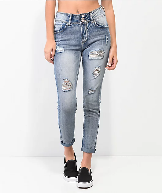 Thrill Jeans High Rise Indigo Skinny Jeans