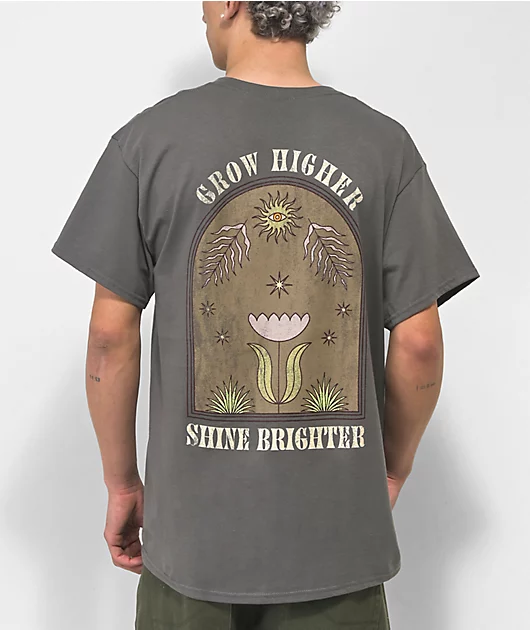 27025-dravus-grow-higher-charcoal-t-shirt-1.webp Dravus Grow Higher Charcoal T-Shirt