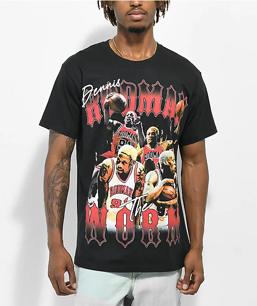 28188-rodman-brand-worm-black-t-shirt-2.webp RODMAN BRAND Worm Black T-Shirt