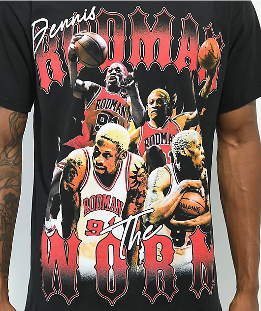 28188-rodman-brand-worm-black-t-shirt-3.webp RODMAN BRAND Worm Black T-Shirt