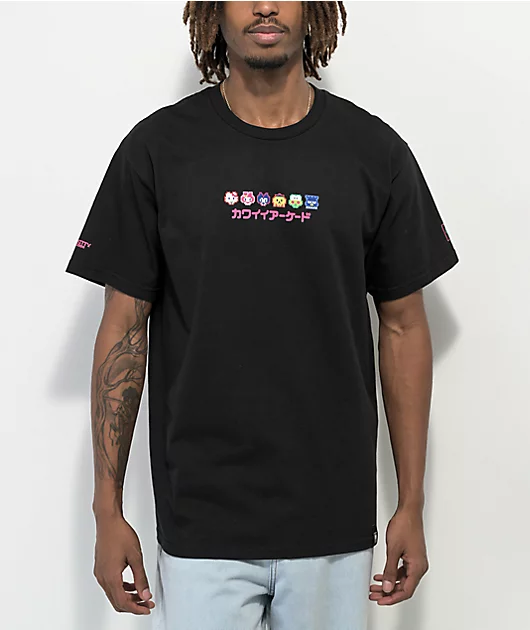 Girl x Sanrio Kawaii Arcade Black T-Shirt