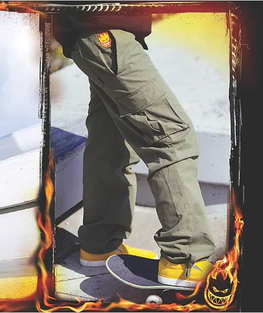 2965-spitfire-bighead-olive-green-cargo-pants-1.webp Spitfire Bighead Olive Green Cargo Pants
