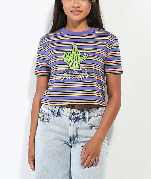 30004-a.lab-quinnie-frick-off-purple-stripe-crop-t-shirt-1.webp A.LAB Quinnie Frick Off Purple Stripe Crop T-Shirt