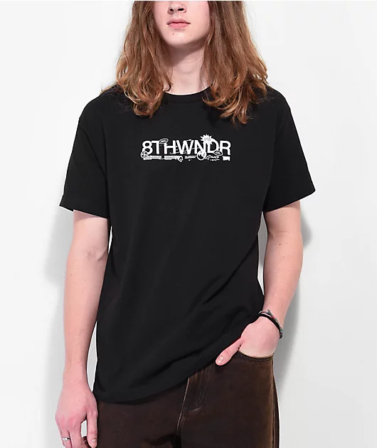 30073-8thwndr-molecule-black-t-shirt-2.webp 8THWNDR Molecule Black T-Shirt