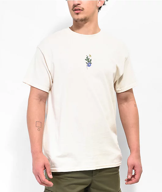 30242-empyre-skull-floral-tan-t-shirt-1.webp Empyre Skull Floral Tan T-Shirt