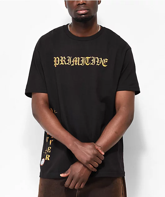 30313-primitive-x-demon-slayer-thunder-black-t-shirt-2.webp Primitive x Demon Slayer Thunder Black T-Shirt