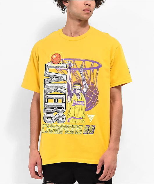 Hypland x NBA Lakers Robo gold T-Shirt