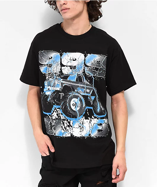 30762-999-club-by-juice-wrld-monster-truck-black-t-shirt-1.webp 999 Club by Juice WRLD Monster Truck Black T-Shirt