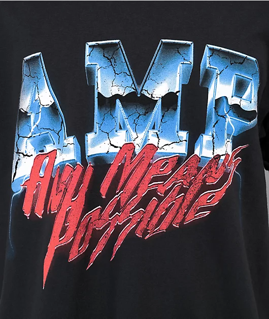 31112-amp-lightning-black-wash-t-shirt-2.webp AMP Lightning Black Wash T-Shirt