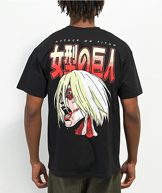 Attack On Titan Female Titan Black T-Shirt