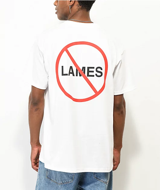 31276-foos-gone-no-lames-white-t-shirt-1.webp Foos Gone No Lames White T-Shirt
