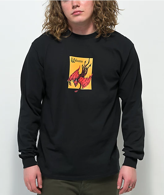 Welcome Unholy Diver Black Long Sleeve T-Shirt