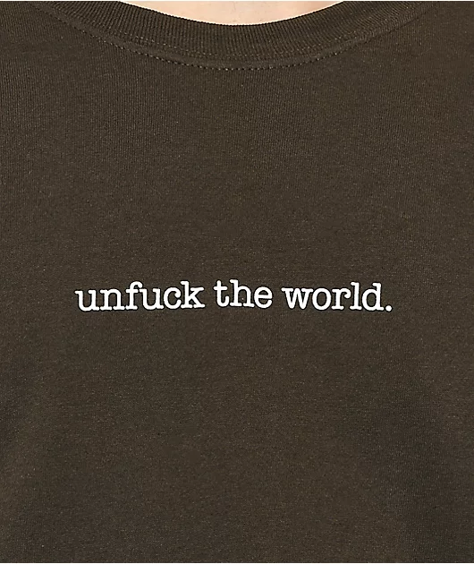 31753-can-t-blame-the-youth-unfuck-the-world-brown-t-shirt-2.webp Can't Blame The Youth Unfuck The World Brown T-Shirt