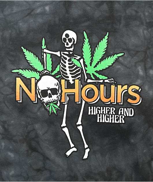 31878-nohours-getting-higher-black-wash-t-shirt-3.webp NoHours Getting Higher Black Wash T-Shirt