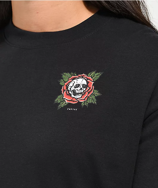 32121-empyre-roxie-skull-rose-black-red-layered-long-sleeve-t-shirt-3.webp Empyre Roxie Skull & Rose Black & Red Layered Long Sleeve T-Shirt