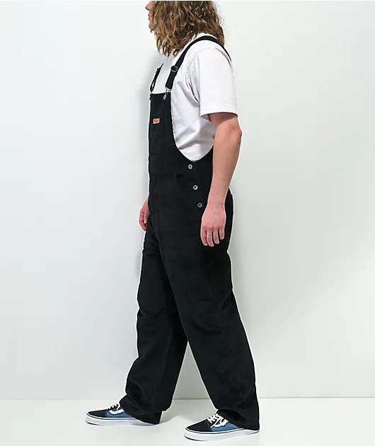 3233-empyre-loose-fit-black-corduroy-overalls-4.webp Empyre Loose Fit Black Corduroy Overalls