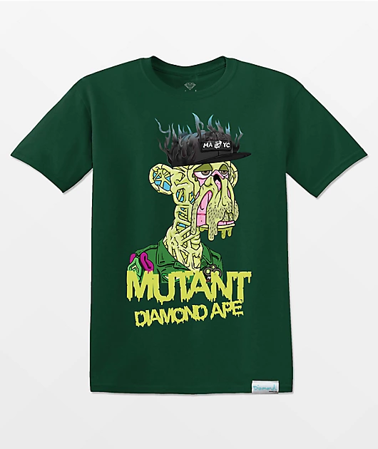Diamond Supply Co. x Ape Miltary Mutant Ape Green T-Shirt