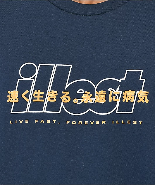 32577-illest-live-fast-navy-t-shirt-3.webp Illest Live Fast Navy T-Shirt