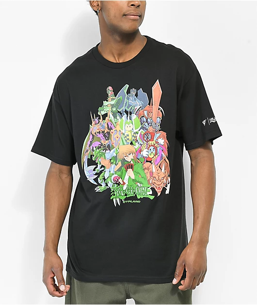 Hypland x Yu-Gi-Oh Joey Monsters Black T-Shirt