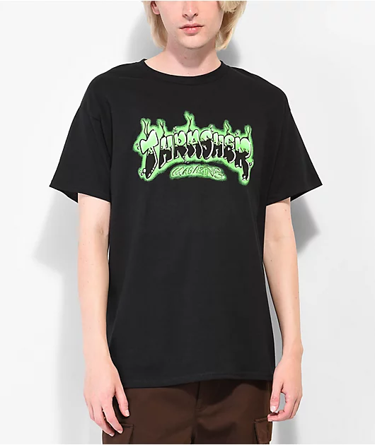 Thrasher Airbrush Black T-Shirt