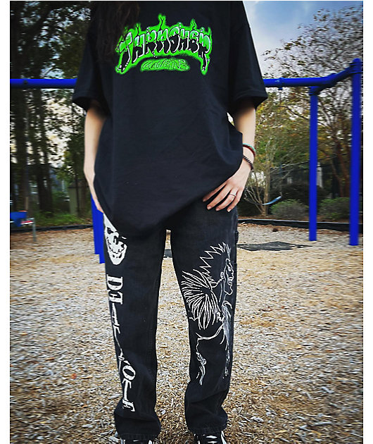33844-thrasher-airbrush-black-t-shirt-3.jpg Thrasher Airbrush Black T-Shirt