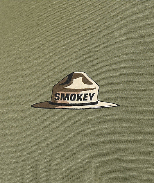 34408-element-x-smokey-bear-stetson-dark-green-t-shirt-3.jpg Element x Smokey Bear Stetson Dark Green T-Shirt