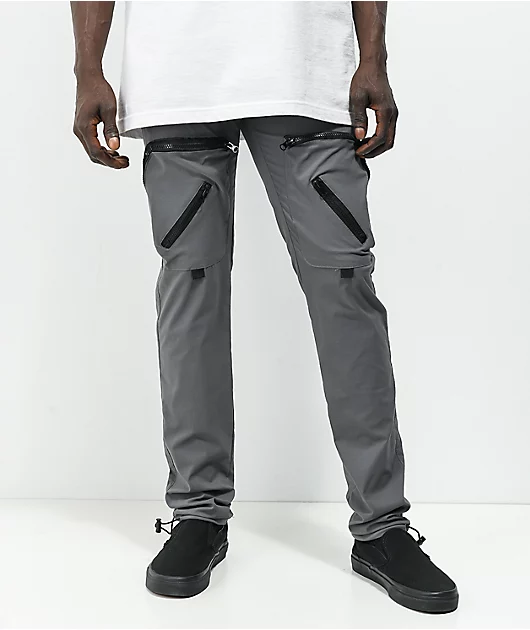 American Stitch Grey Nylon Cargo Pants