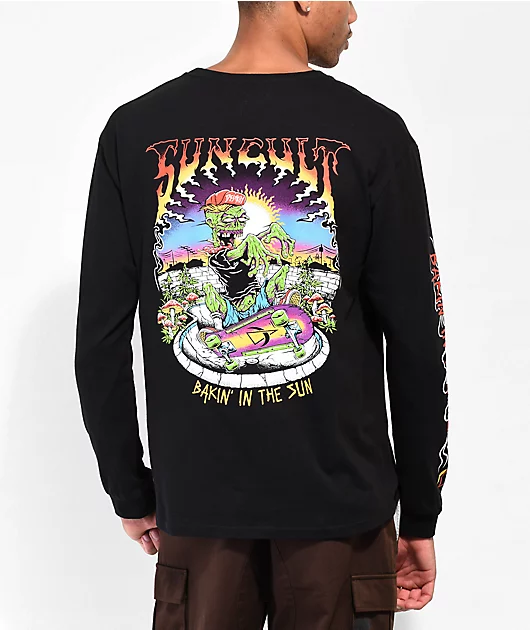 35024-suncult-bakin-in-the-sun-black-long-sleeve-t-shirt-1.webp Suncult Bakin In The Sun Black Long Sleeve T-Shirt