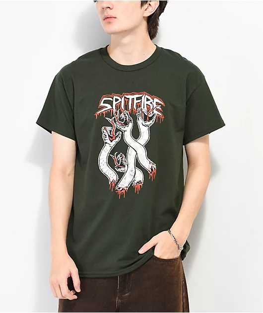 35140-spitfire-venom-dark-green-t-shirt-1.webp Spitfire Venom Dark Green T-Shirt