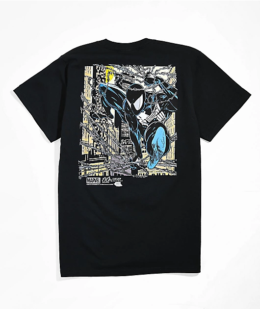 HUF x Spider-Man Kids Hangin Out Black T-Shirt