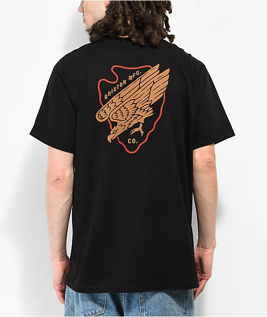 Brixton Cleburne Black T-Shirt