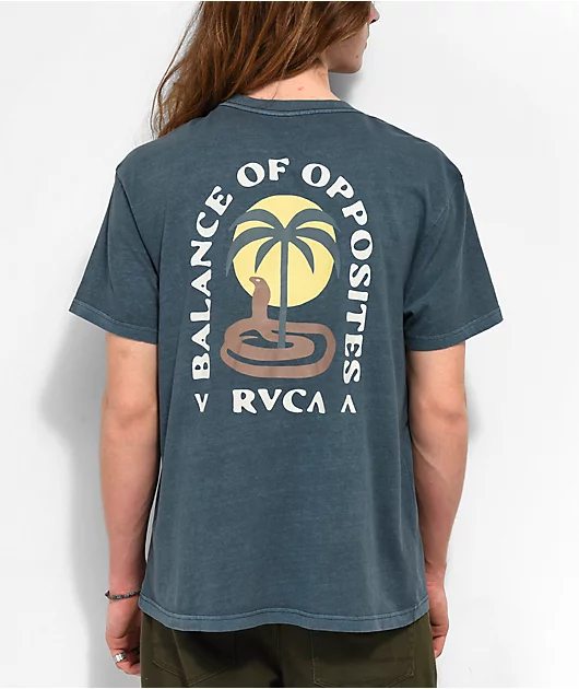 RVCA Cobra Mirage Blue T-Shirt