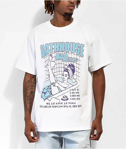 Bad Posture Spa Me White T-Shirt