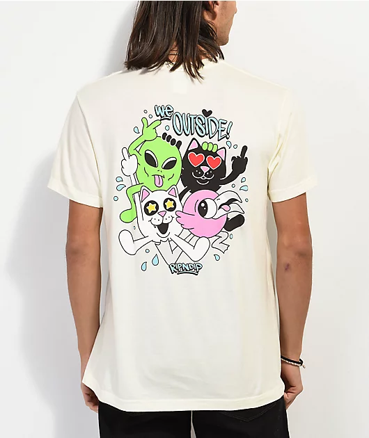 RIPNDIP We Outside Natural T-Shirt
