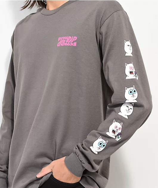 36322-ripndip-shroom-diet-charcoal-long-sleeve-t-shirt-2.webp RIPNDIP Shroom Diet Charcoal Long Sleeve T-Shirt