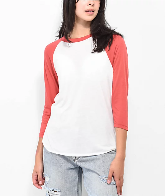 36873-obey-basic-vintage-red-raglan-t-shirt-1.webp Obey Basic Vintage Red Raglan T-Shirt