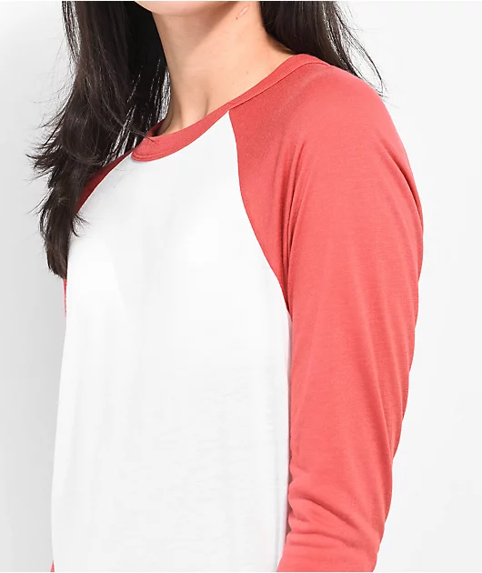 36873-obey-basic-vintage-red-raglan-t-shirt-3.webp Obey Basic Vintage Red Raglan T-Shirt