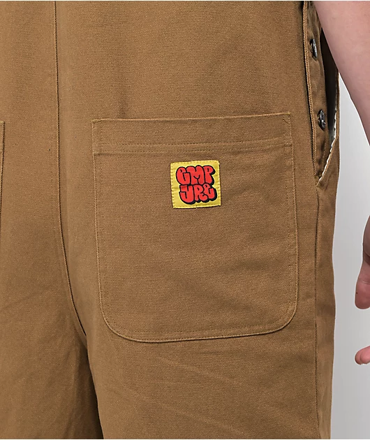 3723-empyre-curbed-canvas-tobacco-skate-overalls-5.webp Empyre Curbed Canvas Tobacco Skate Overalls