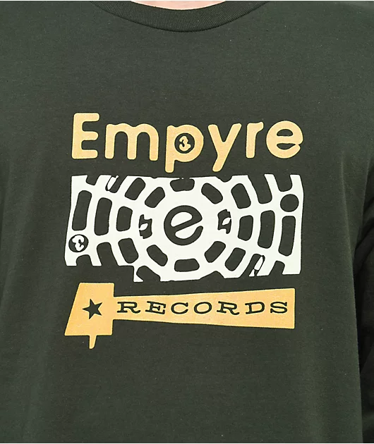 37456-empyre-records-dark-green-long-sleeve-t-shirt-2.webp Empyre Records Dark Green Long Sleeve T-Shirt